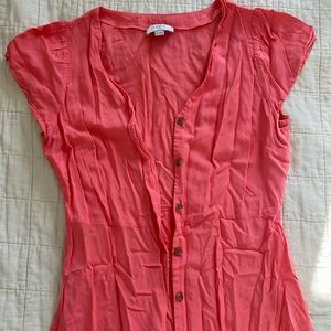 Loft button down dress